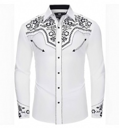 Black Floral Western Shirt