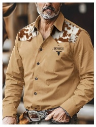 Cow Print Western Shirt