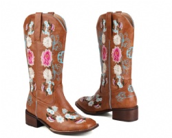Floral Western Boot