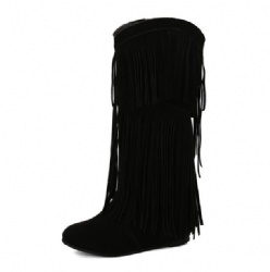 Black Western Boot with Fringes