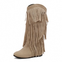 Black Western Boot with Fringes